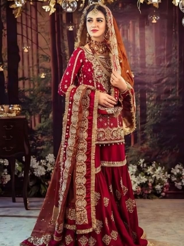 Designer Punjabi Sharara Suits for bride