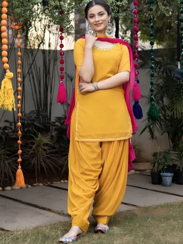 Yellow Patiala Salwar Suits