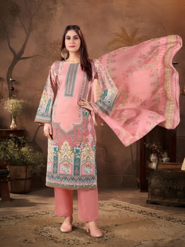 Karachi Cotton Suit Dress Material For Ladies